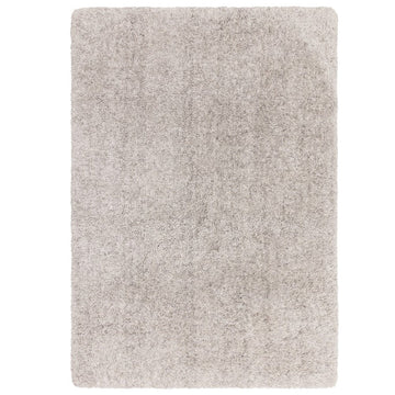 Barnaby Super Plush Heavyweight High-Density Luxury Hand-Woven Super Soft-Touch High-Pile Plain Polyester Shaggy Silver/Grey Rug-Asiatic Carpets-Rug Love - The Most Loved Rug Store
